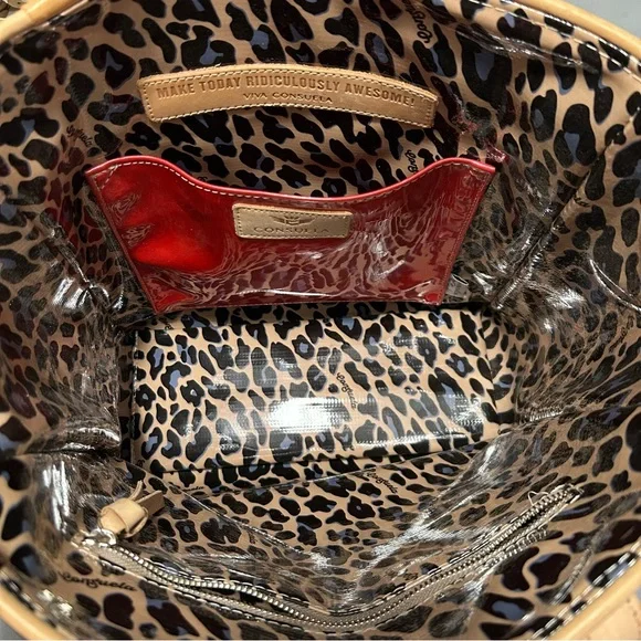 Consuela Black and Tan Floral Tote - Picture 8 of 16